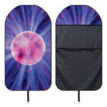 Purple Plasma Ball Print Waterproof Car Seat Cover