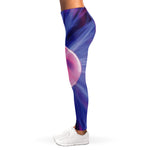 Purple Plasma Ball Print Women's Leggings