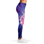 Purple Plasma Ball Print Women's Leggings