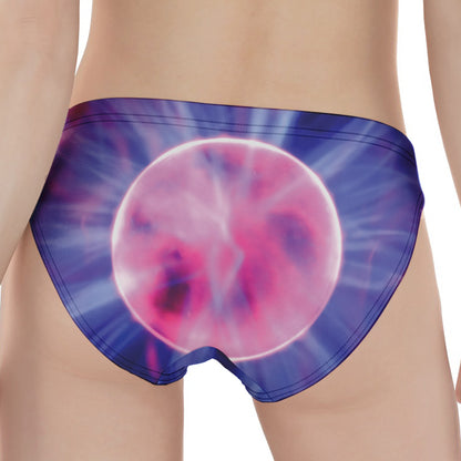 Purple Plasma Ball Print Women's Panties