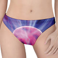 Purple Plasma Ball Print Women's Thong