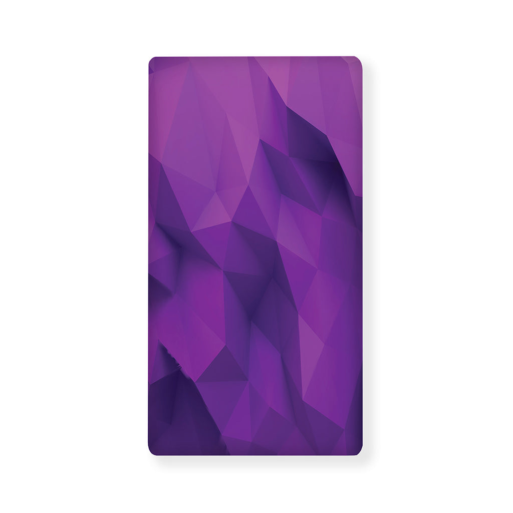Purple Polygonal Geometric Print Baby Crib Sheet