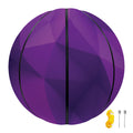 Purple Polygonal Geometric Print Basketball