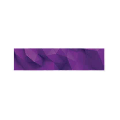 Purple Polygonal Geometric Print Bed Runner