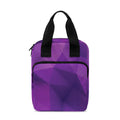 Purple Polygonal Geometric Print Bible Tote Bag
