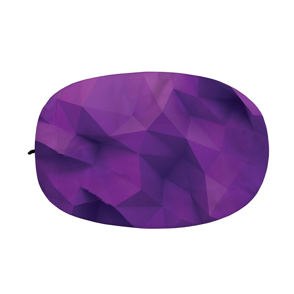 Purple Polygonal Geometric Print Car Side Mirror Covers
