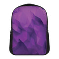 Purple Polygonal Geometric Print Casual Backpack