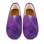 Purple Polygonal Geometric Print Casual Shoes