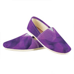Purple Polygonal Geometric Print Casual Shoes