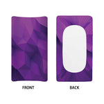 Purple Polygonal Geometric Print Changing Pad Cover