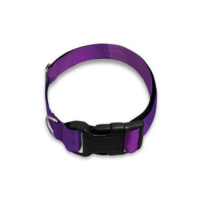 Purple Polygonal Geometric Print Dog Collar