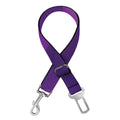 Purple Polygonal Geometric Print Dog Seat Belt
