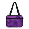 Purple Polygonal Geometric Print Double Strap Bible Bag