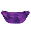 Purple Polygonal Geometric Print Fanny Pack