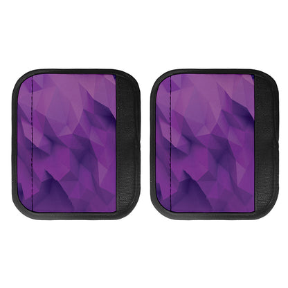 Purple Polygonal Geometric Print Handle Covers