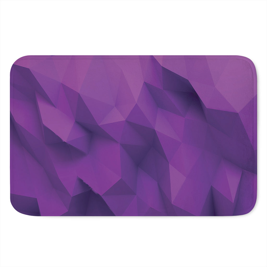 Purple Polygonal Geometric Print Indoor Door Mat