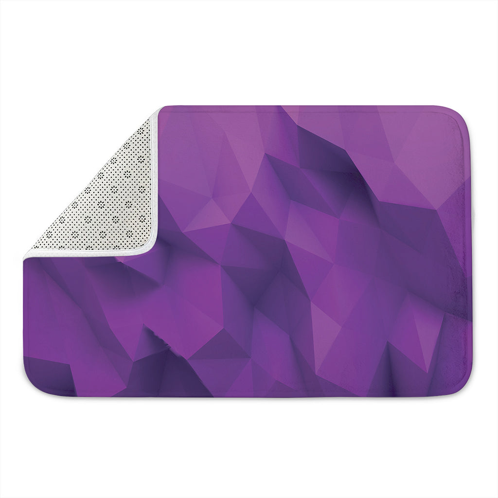 Purple Polygonal Geometric Print Indoor Door Mat