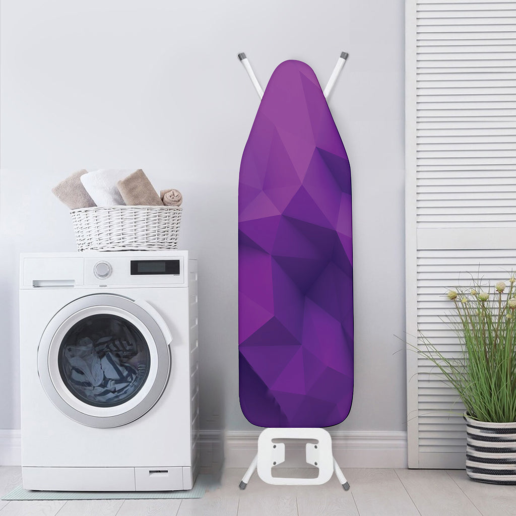 Purple Polygonal Geometric Print Ironing Board Cover