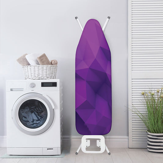 Purple Polygonal Geometric Print Ironing Board Cover