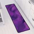 Purple Polygonal Geometric Print Long Kitchen Mat