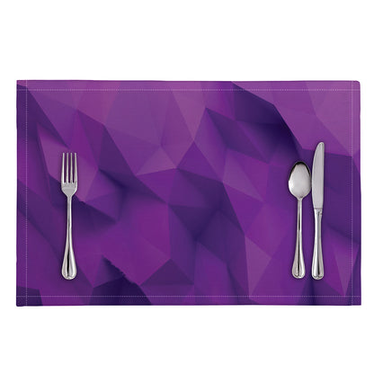 Purple Polygonal Geometric Print Placemat