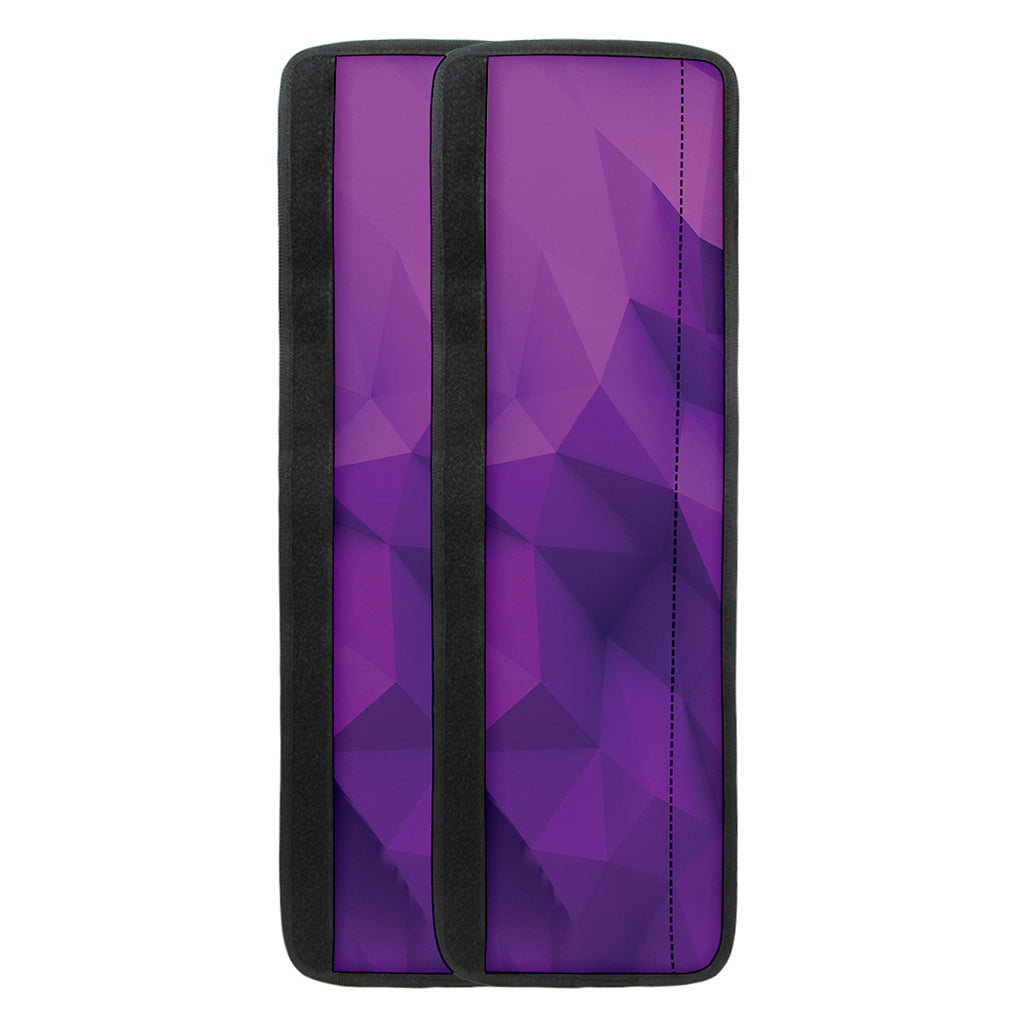 Purple Polygonal Geometric Print Refrigerator Handle Covers