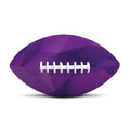 Purple Polygonal Geometric Print Rugby Ball