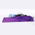 Purple Polygonal Geometric Print Sports Towel