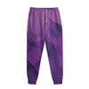 Purple Polygonal Geometric Print Sweatpants