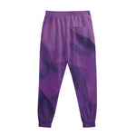 Purple Polygonal Geometric Print Sweatpants