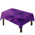 Purple Polygonal Geometric Print Tablecloth