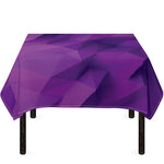 Purple Polygonal Geometric Print Tablecloth