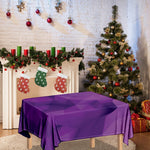 Purple Polygonal Geometric Print Tablecloth