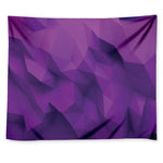 Purple Polygonal Geometric Print Tapestry