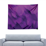 Purple Polygonal Geometric Print Tapestry