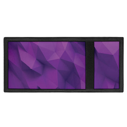 Purple Polygonal Geometric Print Trifold Wallet