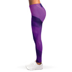 Purple Polygonal Geometric Print Women's Leggings