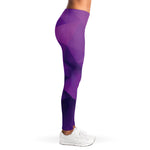 Purple Polygonal Geometric Print Women's Leggings