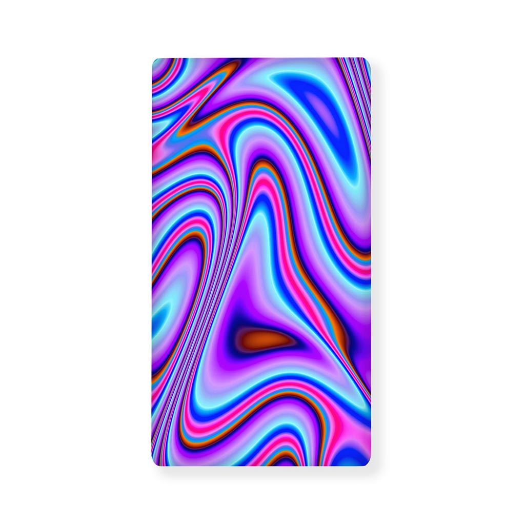 Purple Psychedelic Trippy Print Baby Crib Sheet