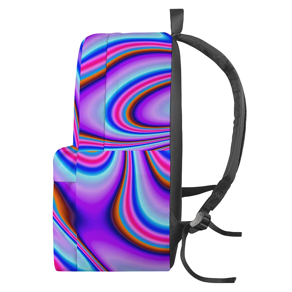 Purple Psychedelic Trippy Print Backpack