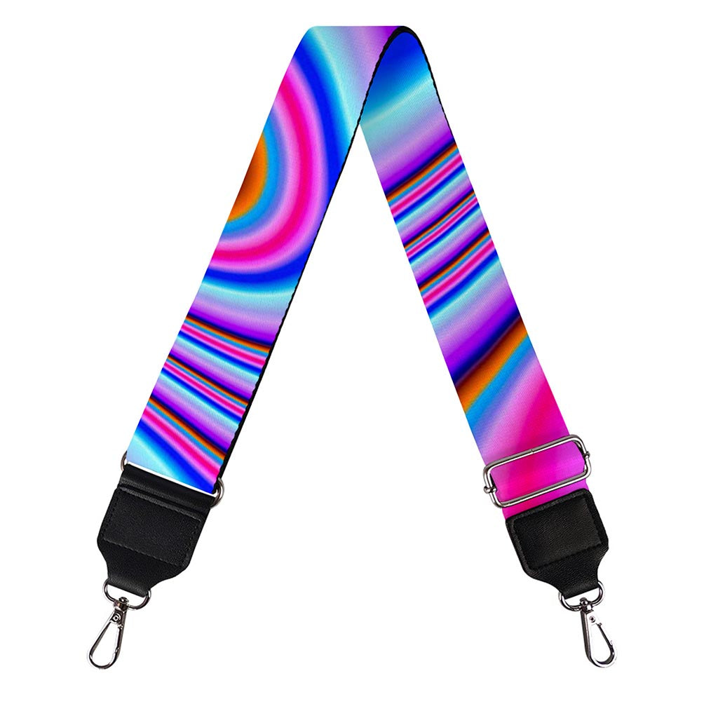 Purple Psychedelic Trippy Print Bag Strap
