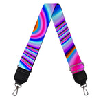 Purple Psychedelic Trippy Print Bag Strap