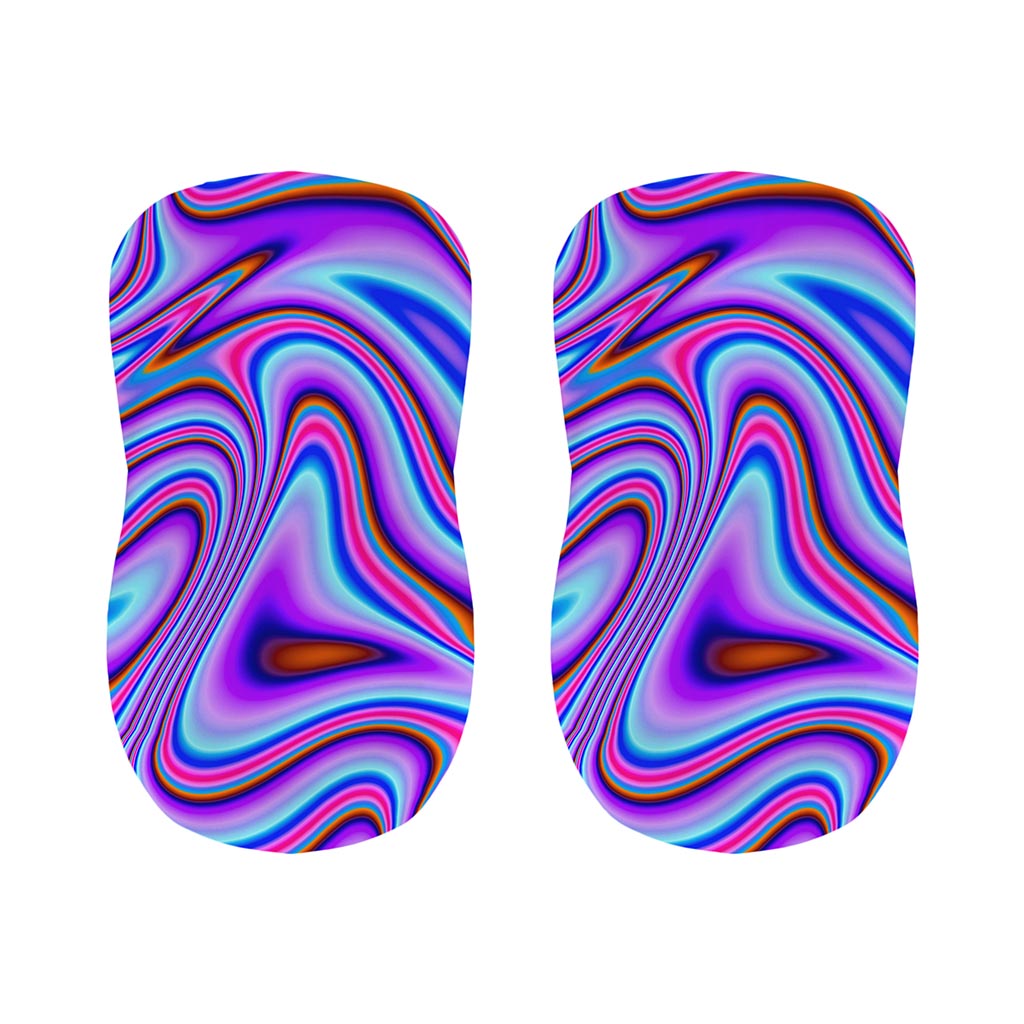 Purple Psychedelic Trippy Print Bar Stool Covers