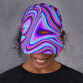 Purple Psychedelic Trippy Print Baseball Cap