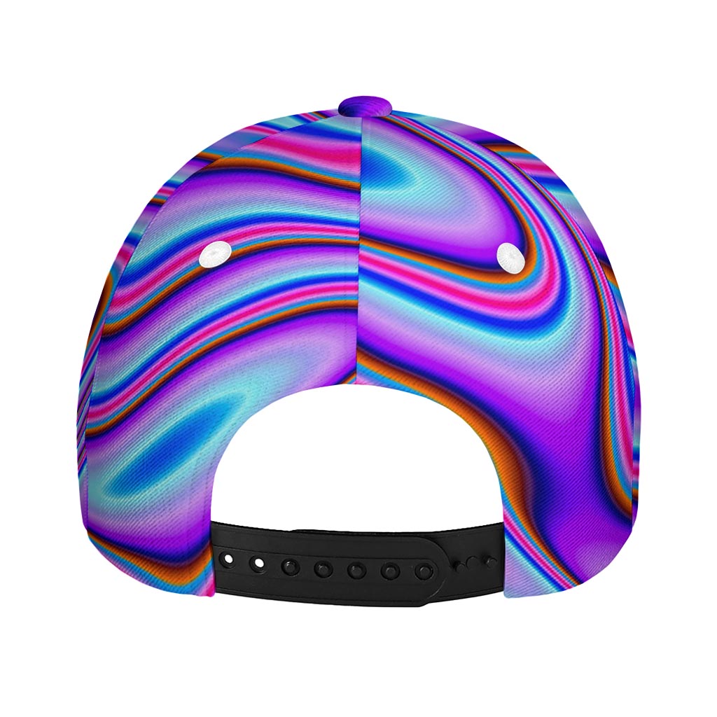 Purple Psychedelic Trippy Print Baseball Cap