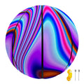 Purple Psychedelic Trippy Print Basketball