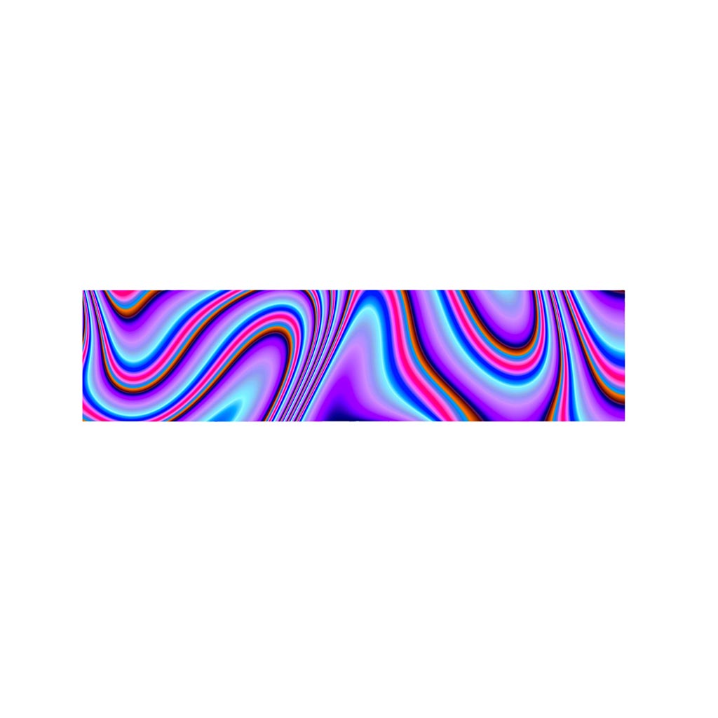 Purple Psychedelic Trippy Print Bed Runner