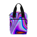 Purple Psychedelic Trippy Print Bible Tote Bag