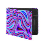 Purple Psychedelic Trippy Print Bifold Wallet