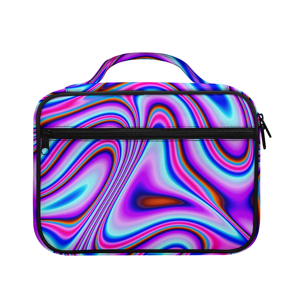 Purple Psychedelic Trippy Print Briefcase Bible Bag